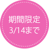 期間限定3/14まで