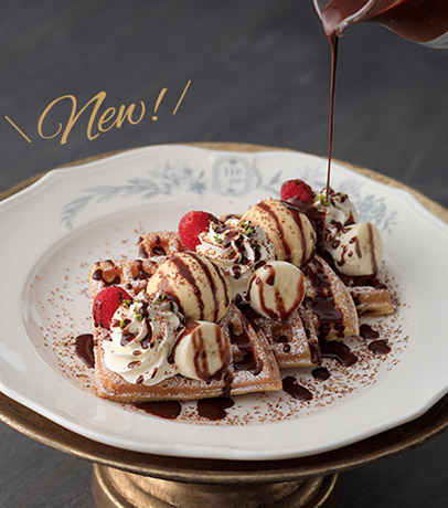 ワッフルとスイーツ | マザーリーフ -motherleaf- 摘みたて紅茶と焼き