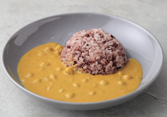 ひよこ豆のイエローカレー